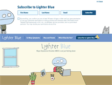 Tablet Screenshot of lighterblue.com